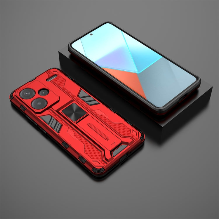 For Redmi Note 13 Pro+ Supersonic Armor PC Hybrid TPU Phone Case(Red) - Note 13 Pro+ Cases by buy2fix | Online Shopping UK | buy2fix