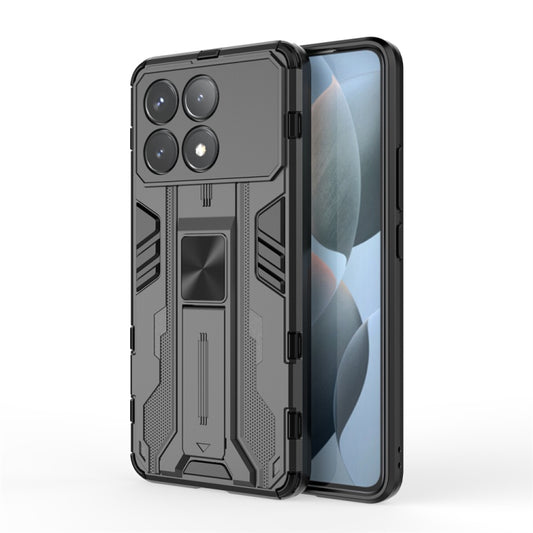 For Redmi K70 Pro Supersonic Armor PC Hybrid TPU Phone Case(Black) - K70 Pro Cases by buy2fix | Online Shopping UK | buy2fix