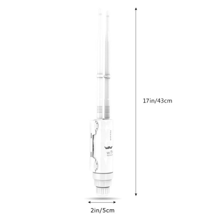 WAVLINK WN570HN2 With PoE Powered WAN/ AP / Repeater Mode 300Mbps Outdoor Router, Plug:UK Plug - Wireless Routers by WAVLINK | Online Shopping UK | buy2fix