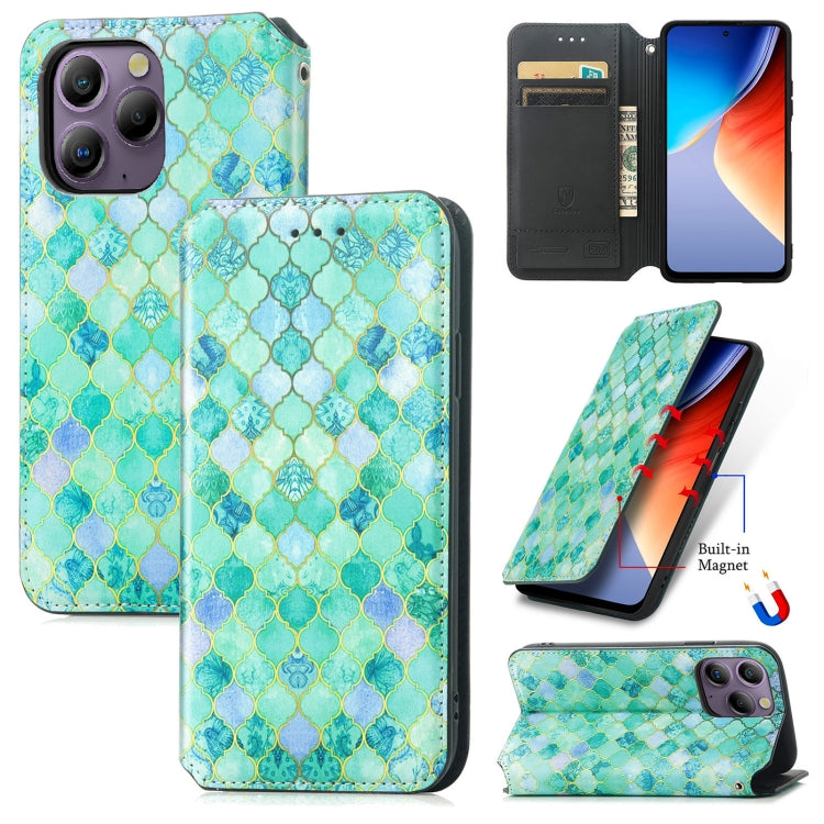 For Blackview  A96 CaseNeo Colorful Magnetic Leather Phone Case(Emeralds) - More Brand by buy2fix | Online Shopping UK | buy2fix