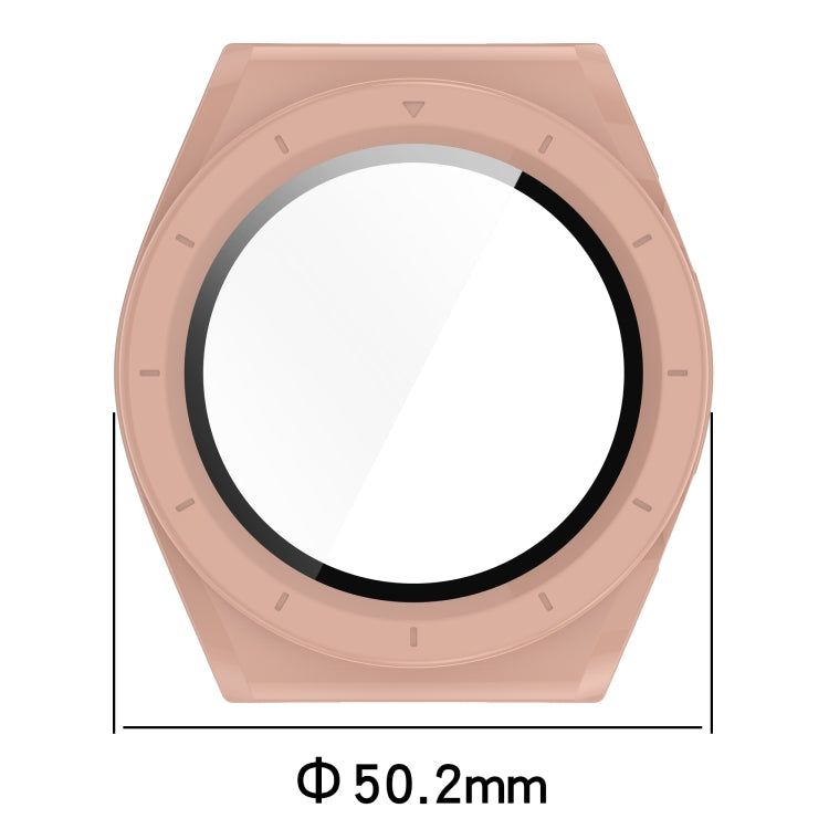 For Xiaomi Watch H1 PC + Tempered Film Integrated Watch Protective Case(Beige) - Watch Cases by buy2fix | Online Shopping UK | buy2fix