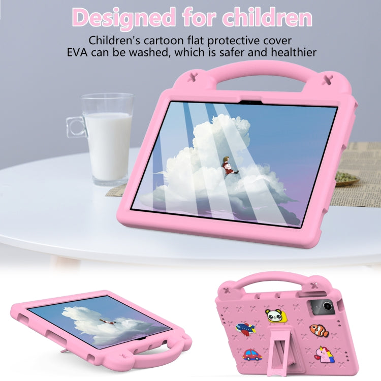 For Xiaomi Redmi Pad SE 11 2023  Handle Kickstand Children EVA Shockproof Tablet Case(Pink) - More Tablet Cases by buy2fix | Online Shopping UK | buy2fix