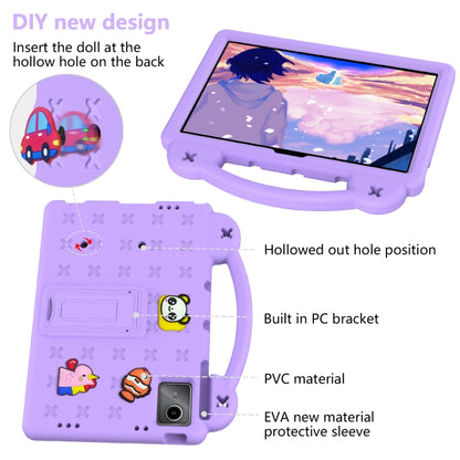 For DOOGEE T30 Pro 11 2023 Handle Kickstand Children EVA Shockproof Tablet Case(Light Purple) - Others by buy2fix | Online Shopping UK | buy2fix