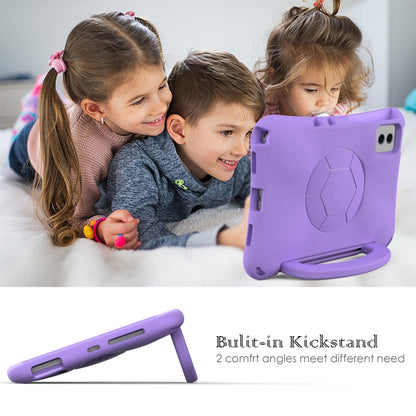 For Samsung Galaxy Tab S7 11 T870/T875 2020 Handle Football Shaped EVA Shockproof Tablet Case(Light Purple) - Galaxy Tab S7 by buy2fix | Online Shopping UK | buy2fix