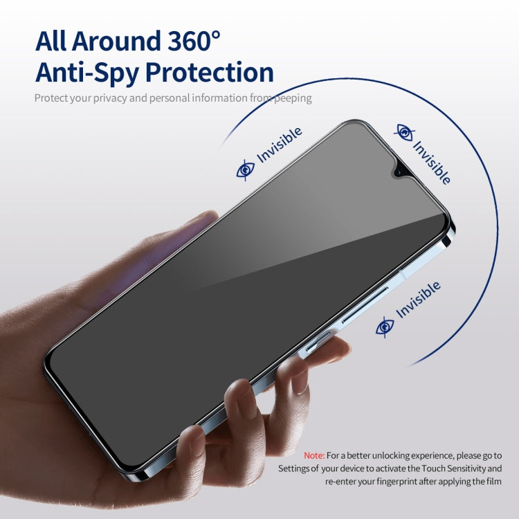 For Samsung Galaxy A24 5G ENKAY Hat-Prince 360 Degree Anti-peeping Privacy Full Screen Tempered Glass Film - Galaxy Tempered Glass by ENKAY | Online Shopping UK | buy2fix