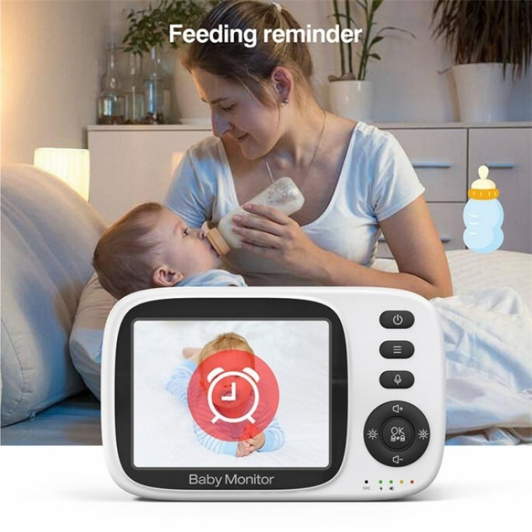 MC632A 2 Way Voice Talk Temperature Monitoring Baby Camera 3.2 inch Screen Baby Monitor(EU Plug) - Baby Monitor by buy2fix | Online Shopping UK | buy2fix