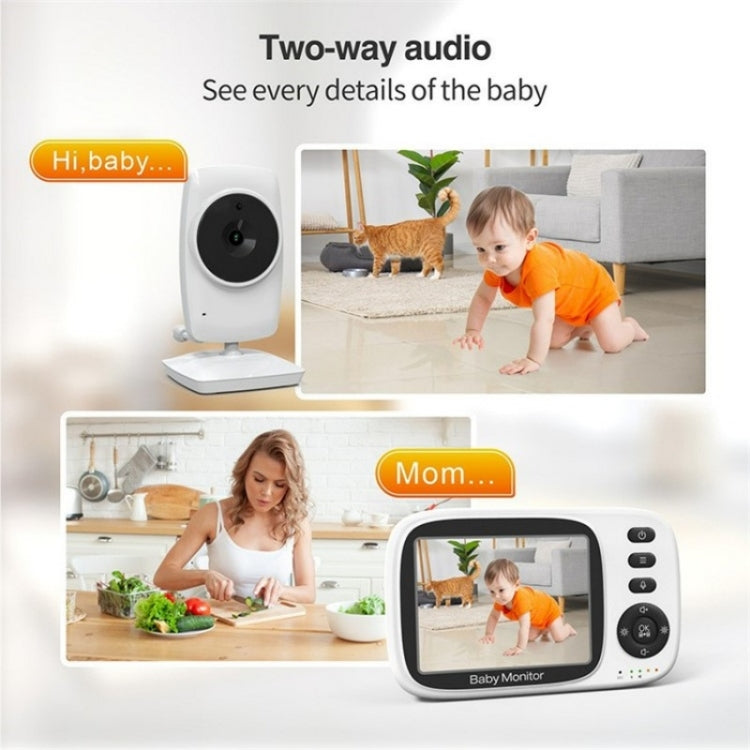 MC632A 2 Way Voice Talk Temperature Monitoring Baby Camera 3.2 inch Screen Baby Monitor(US Plug) - Baby Monitor by buy2fix | Online Shopping UK | buy2fix