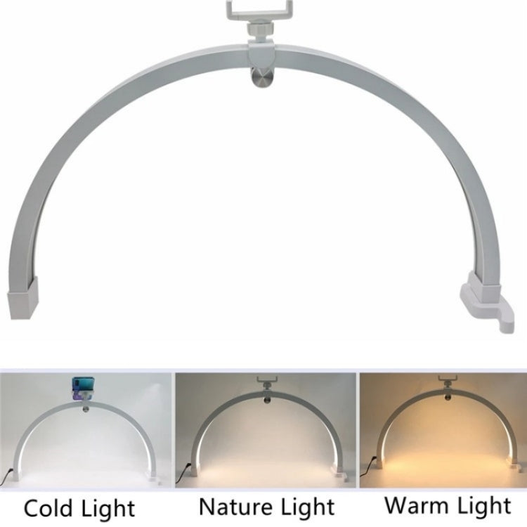 M12X Foldable LED Half Moon Lamp Touch Control Nail Art Lamp, Length: 56cm(US Plug) - Selfie Light by buy2fix | Online Shopping UK | buy2fix