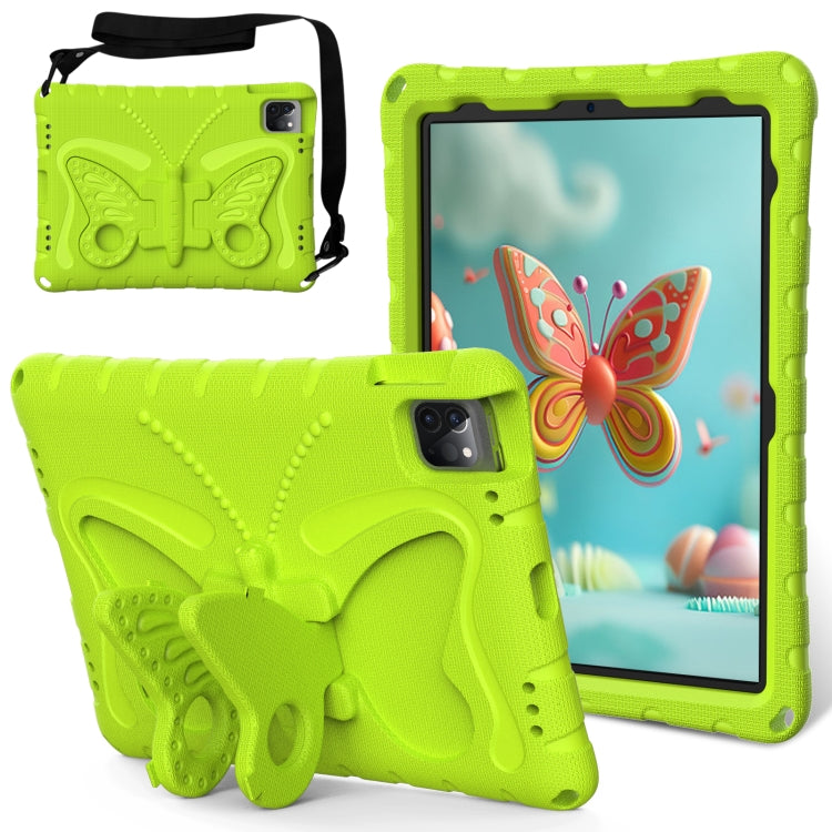 For iPad Air 11 2024 Butterfly Bracket EVA Shockproof Tablet Case(Grass Green) - iPad Air 11 2024 Cases by buy2fix | Online Shopping UK | buy2fix