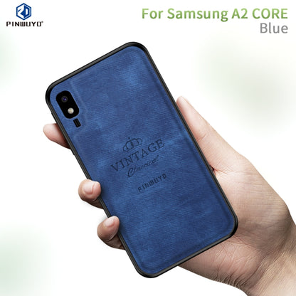 PINWUYO Shockproof Waterproof Full Coverage PC + TPU + Skin Protective Case for Galaxy A2 Core(Brown) - Galaxy Phone Cases by PINWUYO | Online Shopping UK | buy2fix