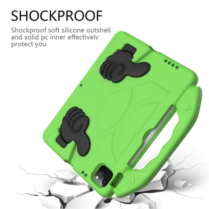 For iPad Pro 11 2024 Children EVA Shockproof Tablet Case with Thumb Bracket(Green) - iPad Pro 11 2024 Cases by buy2fix | Online Shopping UK | buy2fix