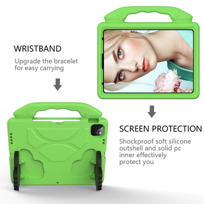 For iPad Pro 11 2024 Children EVA Shockproof Tablet Case with Thumb Bracket(Green) - iPad Pro 11 2024 Cases by buy2fix | Online Shopping UK | buy2fix