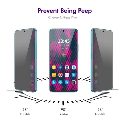 For Tecno Spark Go 2024 5pcs ENKAY Hat-Prince 28 Degree Anti-peeping Privacy Tempered Glass Film - Others by ENKAY | Online Shopping UK | buy2fix