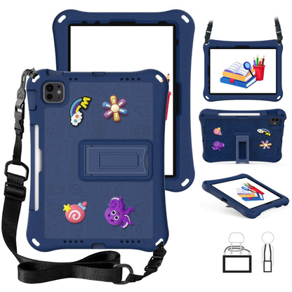 For iPad Air 11 2024 Hi Baby EVA Full Body Tablet Case with Strap(Navy Blue) - iPad Air 11 2024 Cases by buy2fix | Online Shopping UK | buy2fix