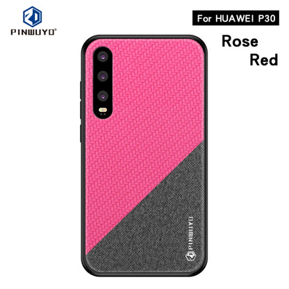 PINWUYO Honors Series Shockproof PC + TPU Protective Case for Huawei P30(Red) - Huawei Cases by PINWUYO | Online Shopping UK | buy2fix