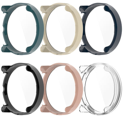 For Suunto Race PC + Tempered Glass Film Integrated Watch Protective Case(Ivory White) - Watch Case by buy2fix | Online Shopping UK | buy2fix