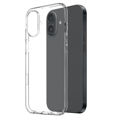 For iPhone 16 Plus NORTHJO 2 in 1 TPU Phone Case Screen Protector Tempered Glass Film(Clear) - iPhone 16 Plus Cases by NORTHJO | Online Shopping UK | buy2fix