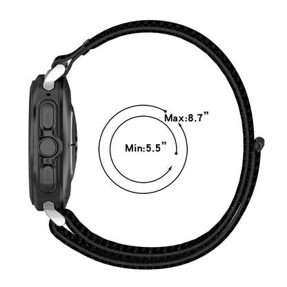 For Samsung Galaxy Watch Ultra 47mm Loop Nylon Hook and Loop Fastener Watch Band(Dark Blue) - Watch Bands by buy2fix | Online Shopping UK | buy2fix