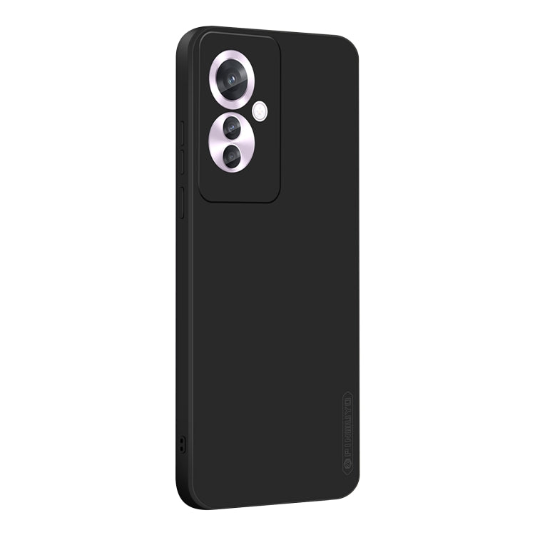 For OPPO Reno11 F PINWUYO Sense Series Liquid Silicone TPU Phone Case(Black) - OPPO Cases by PINWUYO | Online Shopping UK | buy2fix