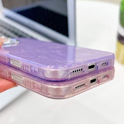 For iPhone 16 Pro Max Plating Glitter Texture TPU Phone Case with Lens Film(Purple Tinfoil Texture) - iPhone 16 Pro Max Cases by buy2fix | Online Shopping UK | buy2fix