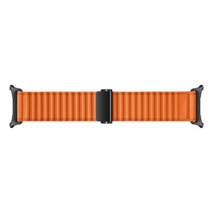 For Apple Watch Ultra 49mm Off Road Magnetic Buckle Braided Nylon Watch Band(Orange) - Watch Bands by buy2fix | Online Shopping UK | buy2fix