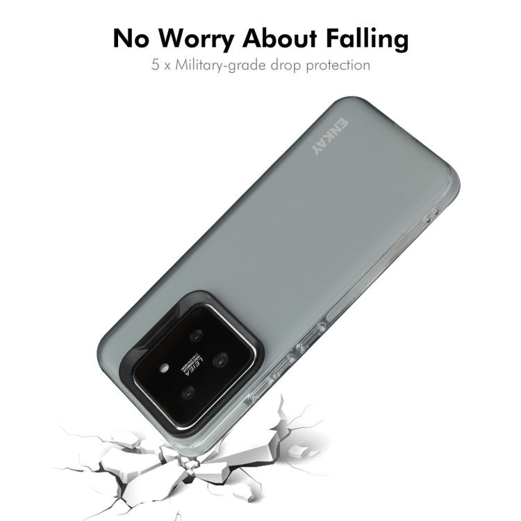 For Xiaomi 14 Pro ENKAY Hat-Prince Translucent Matte TPU Soft Phone Case(White) - 14 Pro Cases by ENKAY | Online Shopping UK | buy2fix