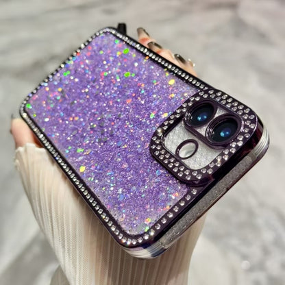 For iPhone 16 Plus Diamond Glitter Sequins TPU Phone Case(Black) - iPhone 16 Plus Cases by buy2fix | Online Shopping UK | buy2fix