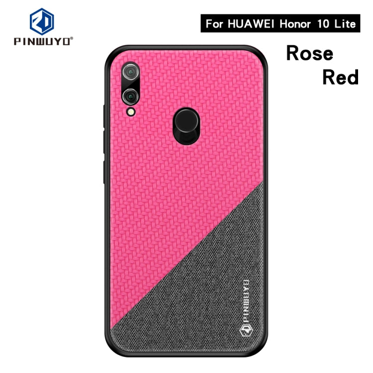 PINWUYO Honors Series Shockproof PC + TPU Protective Case for Huawei Honor 10 Lite / P Smart 2019(Red) - Honor Cases by PINWUYO | Online Shopping UK | buy2fix