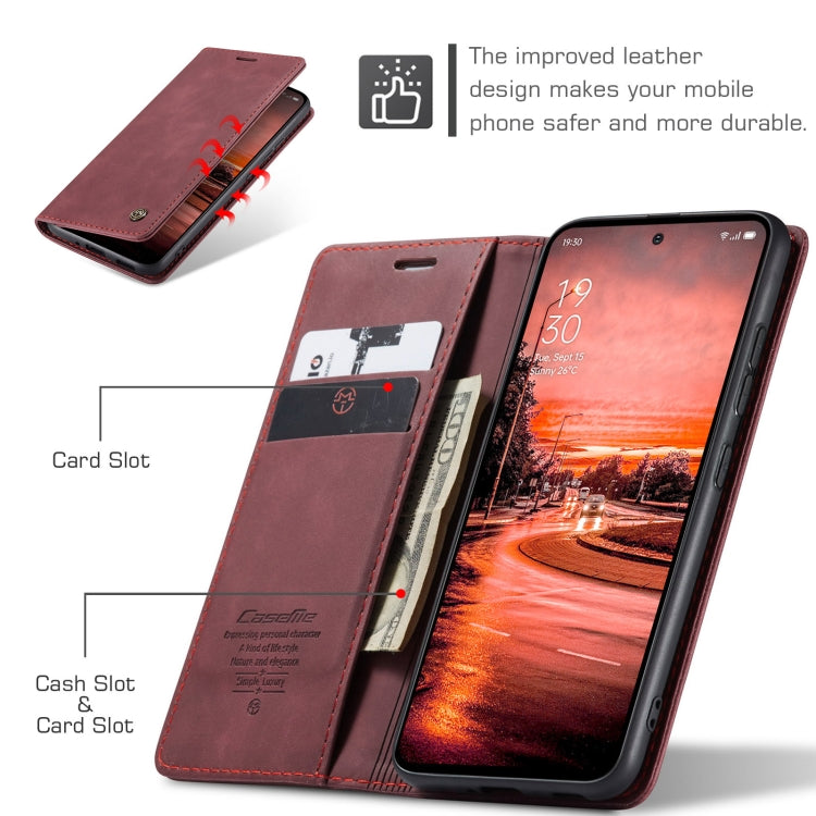 For OPPO Reno12 F /12 FS 5G CaseMe 013 Multifunctional Horizontal Flip Leather Phone Case(Red) - Reno12 F Cases by CaseMe | Online Shopping UK | buy2fix