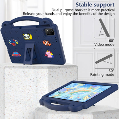 For Infinix Xpad 11 X1101 2024 Handle Kickstand Children EVA Shockproof Tablet Case(Navy Blue) - Others by buy2fix | Online Shopping UK | buy2fix