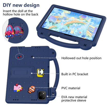 For Infinix Xpad 11 X1101 2024 Handle Kickstand Children EVA Shockproof Tablet Case(Navy Blue) - Others by buy2fix | Online Shopping UK | buy2fix