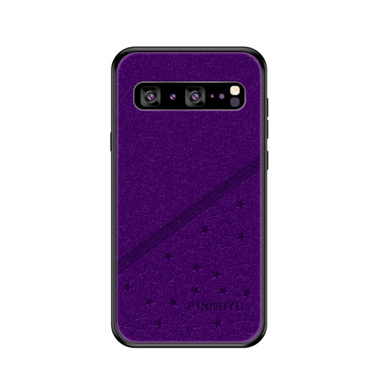 PINWUYO Full Coverage Waterproof Shockproof PC+TPU+PU Protective Case for Galaxy S10 5G(Purple) - Galaxy Phone Cases by PINWUYO | Online Shopping UK | buy2fix