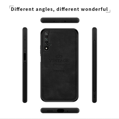 PINWUYO Shockproof Waterproof Full Coverage PC + TPU + Skin Protective Case for Huawei Honor 20(Black) - Honor Cases by PINWUYO | Online Shopping UK | buy2fix