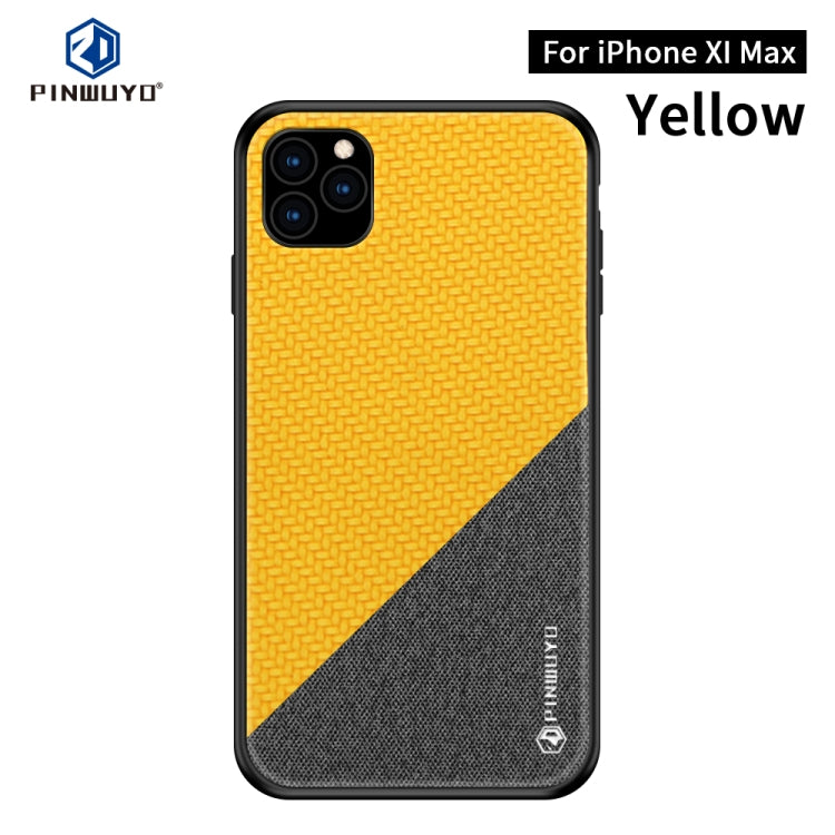 For iPhone 11 Pro Max PINWUYO Honors Series Shockproof PC + TPU Protective Case (Yellow) - iPhone 11 Pro Max Cases by PINWUYO | Online Shopping UK | buy2fix