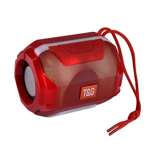 T&G TG162 LED Stereo Portable Bluetooth Speaker Mini Wireless Speaker Subwoofer(Red) - Desktop Speaker by T&G | Online Shopping UK | buy2fix