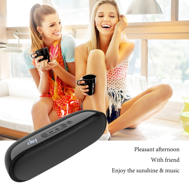 NBY 4070 Portable Bluetooth Speaker 3D Stereo Sound Surround Speakers, Support FM, TF, AUX, U-disk(Black) - Desktop Speaker by NBY | Online Shopping UK | buy2fix