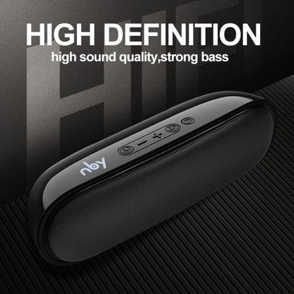 NBY 4070 Portable Bluetooth Speaker 3D Stereo Sound Surround Speakers, Support FM, TF, AUX, U-disk(Black) - Desktop Speaker by NBY | Online Shopping UK | buy2fix