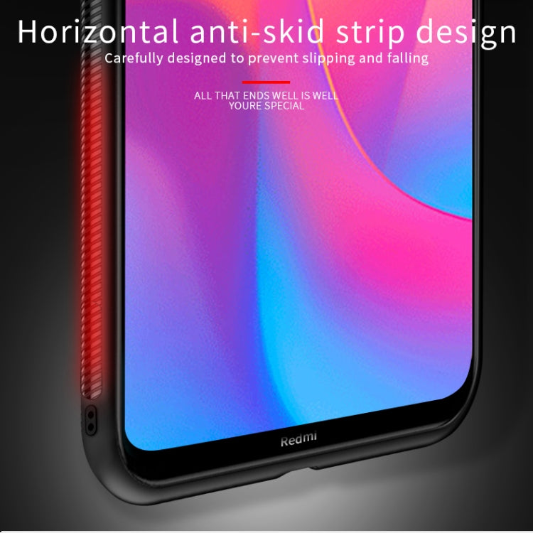 For Xiaomi RedMi 8A PINWUYO Rong Series  Shockproof PC + TPU+ Chemical Fiber Cloth Protective Cover(Blue) - Xiaomi Cases by PINWUYO | Online Shopping UK | buy2fix