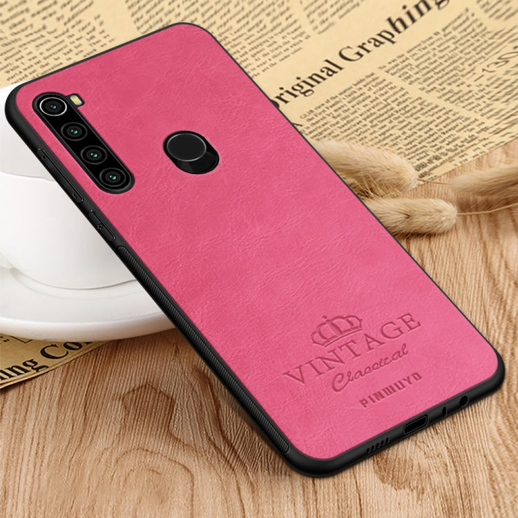 For Xiaomi Redmi Note 8T PINWUYO Pin Rui Series Classical PU Leather + PC + TPU Anti-fall All-inclusive Case (Red) - Xiaomi Cases by PINWUYO | Online Shopping UK | buy2fix
