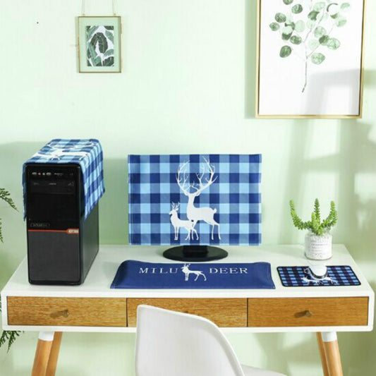 3 in 1 Simple Desktop Computer PC Dust Cover, Size:20-22 inch(Deer) - Dust Covers by buy2fix | Online Shopping UK | buy2fix