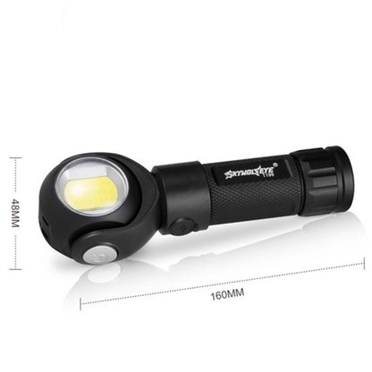 SKYWOLFEYE  Lamp Head 360 Degree Rotation USB Rechargeable LED Glare Flashlight With Magnet COB Work Light, Style:With An 26650 Battery - LED Flashlight by buy2fix | Online Shopping UK | buy2fix