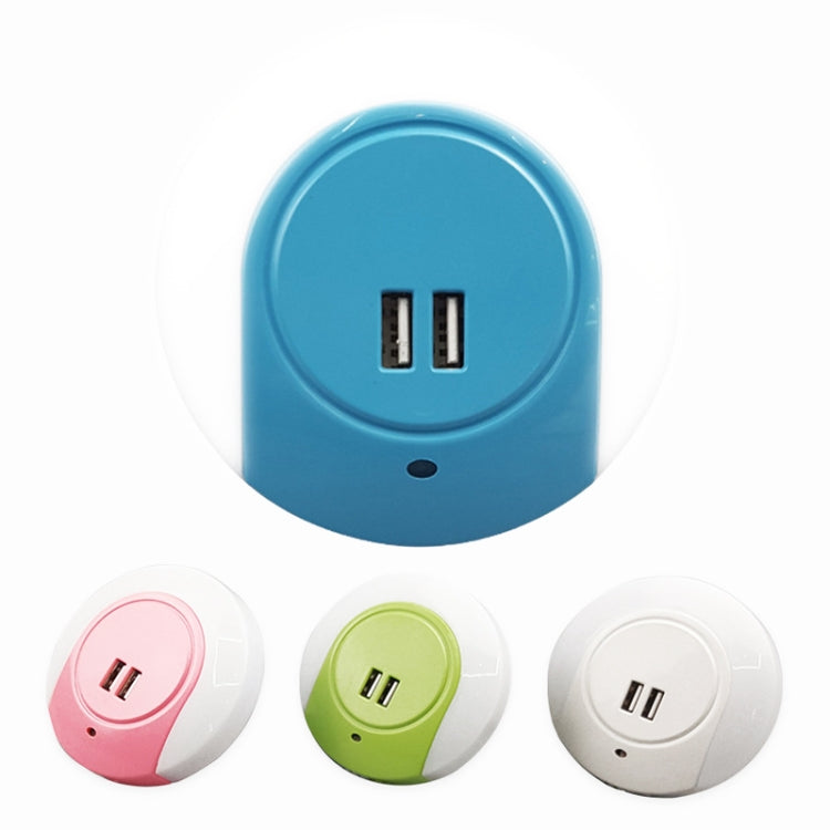 A78B LED Night Light With USB Port Intelligent Light Control Sensor Light, Plug:UK Plug(Green) - Sensor LED Lights by buy2fix | Online Shopping UK | buy2fix