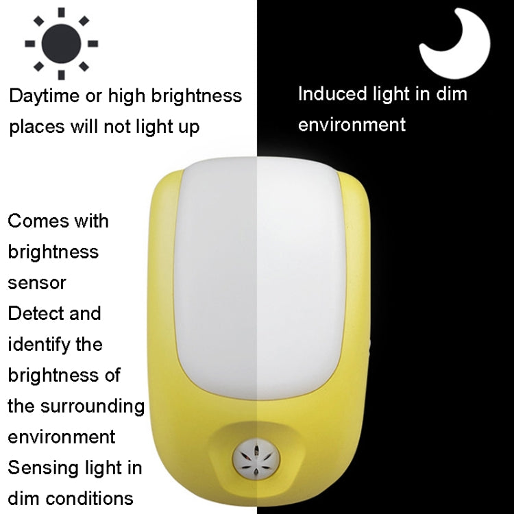A72 Intelligent LED Sensor Night Light, Plug:EU Plug(White) - Sensor LED Lights by buy2fix | Online Shopping UK | buy2fix