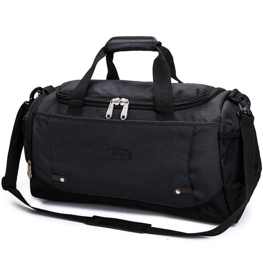 Mens / Ladies Large Capacity Travel Bags Portable Multifunctional Handbag(Black) - Handbags by buy2fix | Online Shopping UK | buy2fix