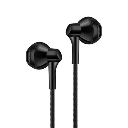 PTM P7 Stereo Wire-controlled Earphone with Microphone, Cable Length: 1.2m(Black) - In Ear Wired Earphone by buy2fix | Online Shopping UK | buy2fix