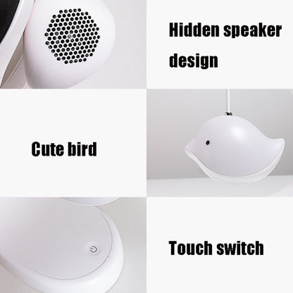 Bird Speaker Night Light Bedroom Bedside Music Desk Lamp, Style:Bluetooth - Night Lights by buy2fix | Online Shopping UK | buy2fix