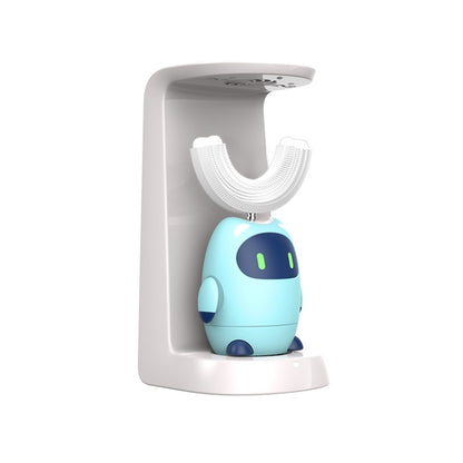 Lanbeibei Children U-Shaped Automatic Electric Toothbrush 2-6 Years Old Home Version (Blue) - Toothbrushes by buy2fix | Online Shopping UK | buy2fix