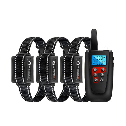 PaiPaitek PD526-3 Anti-Barking Device Dog Electric Shock Collar Training Dog Remote Control Pet Training Equipment - Training Aids by PaiPaitek | Online Shopping UK | buy2fix