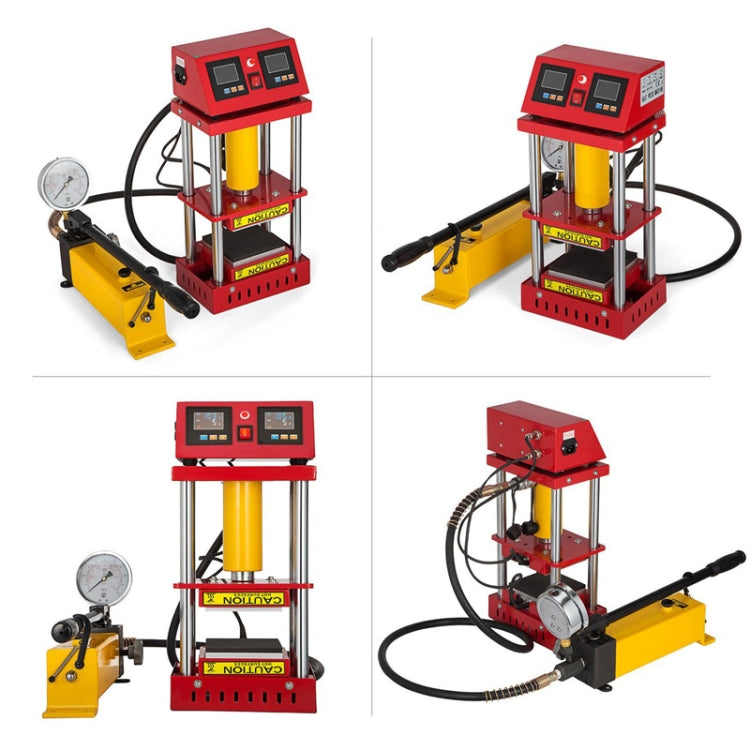 AR1701 0-15 Ton Manual Hydraulic Rosin Double-sided Heat Press Machine Heat Transfer Machine, EU Plug, Random Color Delivery - DIY Apparel Sewing by buy2fix | Online Shopping UK | buy2fix