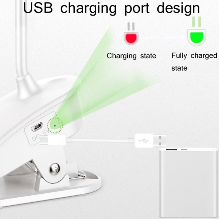 YAGE USB Charging Clip Desk Lamp Students Learning Eye Protection LED Lights - Desk Lamps by buy2fix | Online Shopping UK | buy2fix